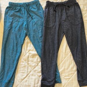 Hanna Andersson Teal and Charcoal Joggers